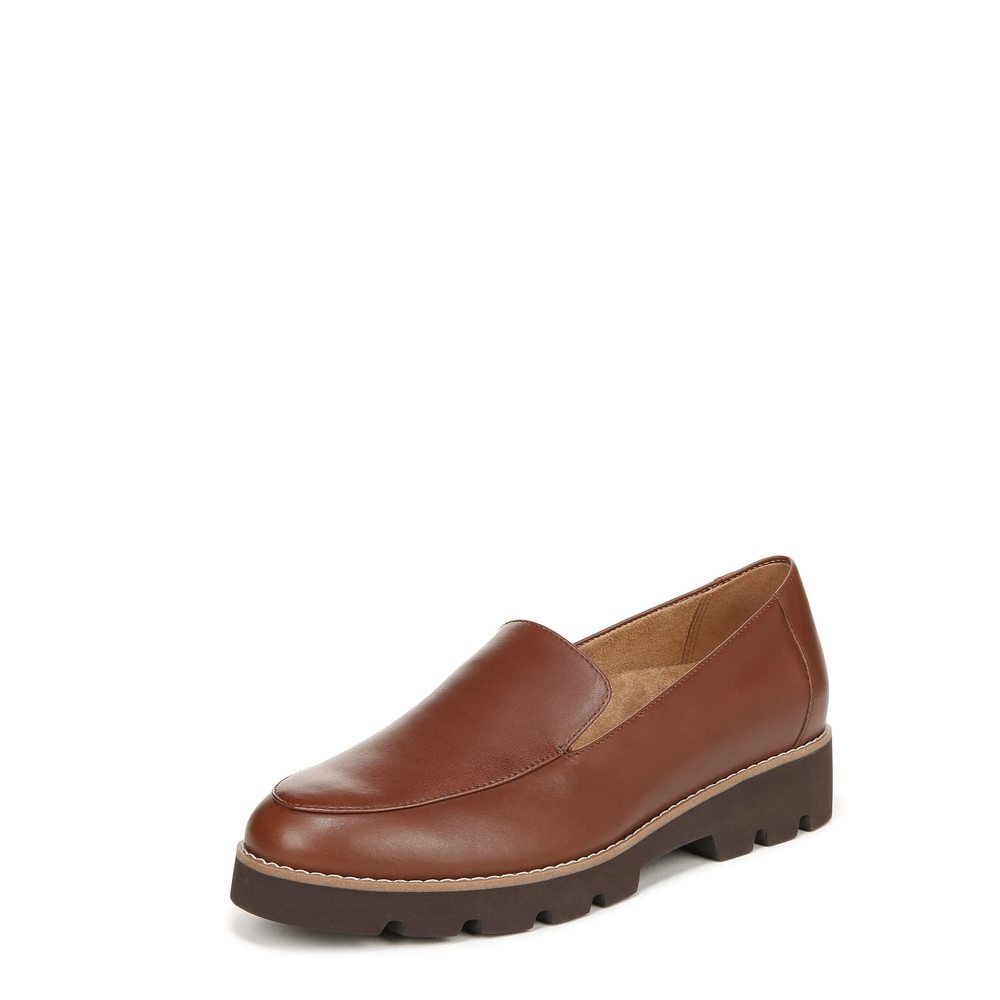 Vionic Women's Tan Leather Loafers